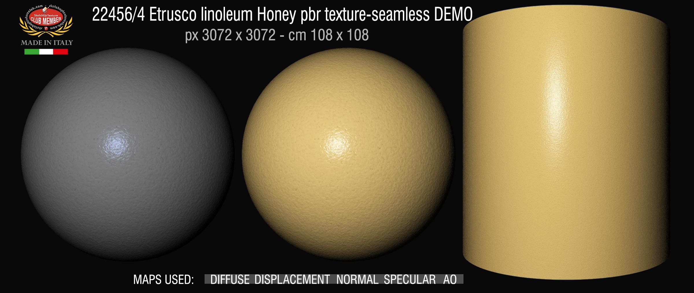 22456_4 Etrusco linoleum Honey pbr texture-seamless DEMO