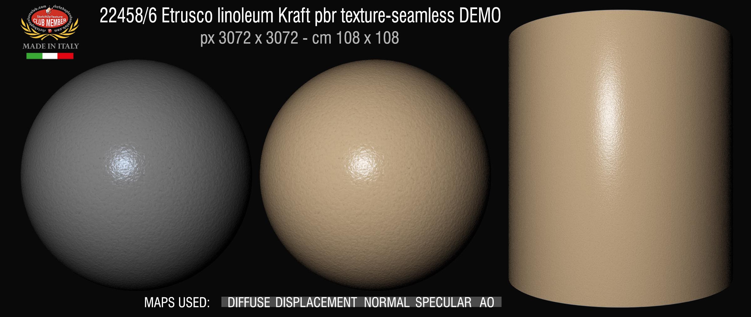 22458_6 Etrusco linoleum Kraft pbr texture-seamless DEMO