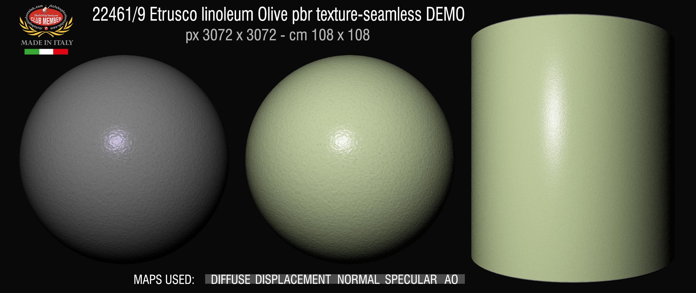 22461_9 Etrusco linoleum Olive pbr texture-seamless DEMO
