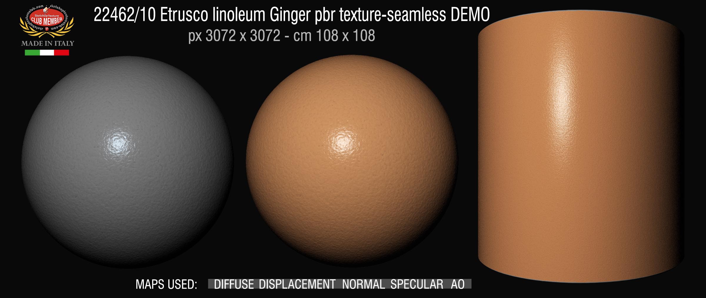 22462_10 Etrusco linoleum Ginger pbr texture-seamless DEMO