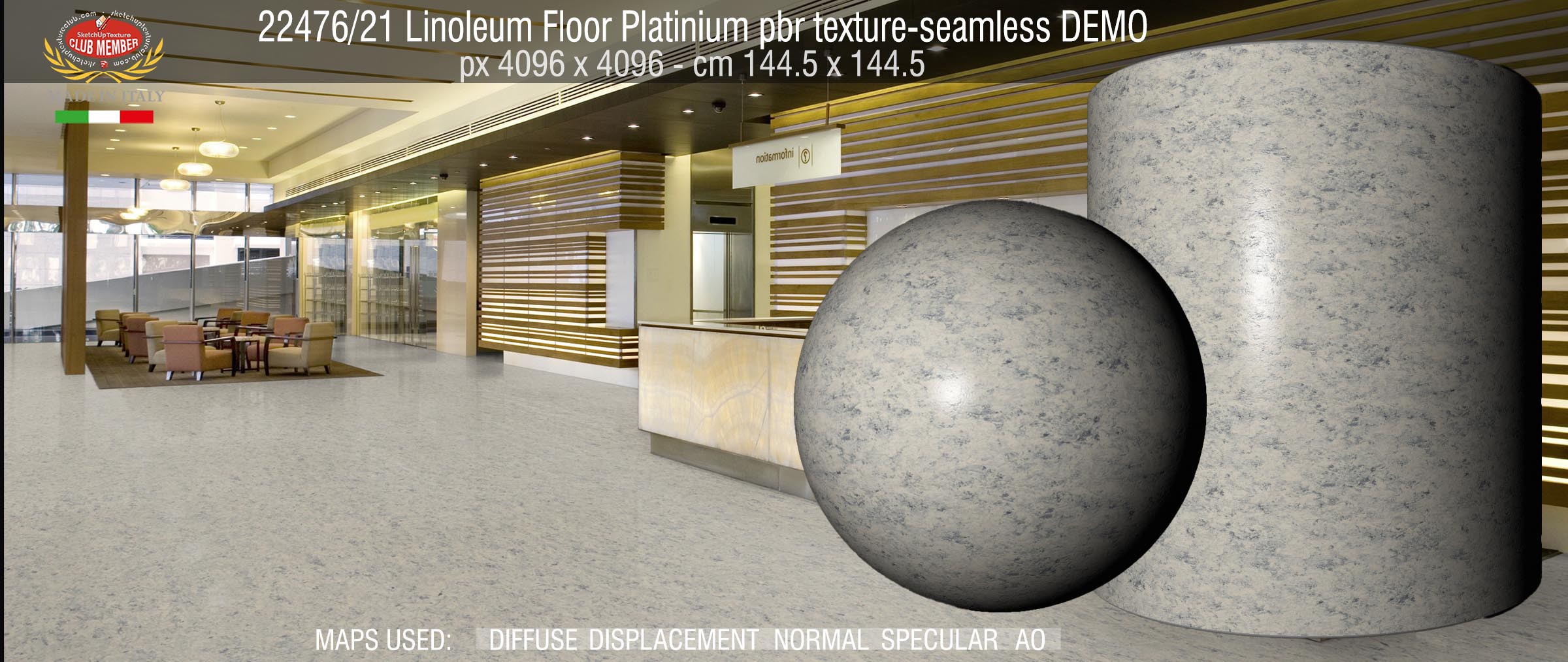 22476_21 Linoleum Floor Platinium pbr texture-seamless DEMO