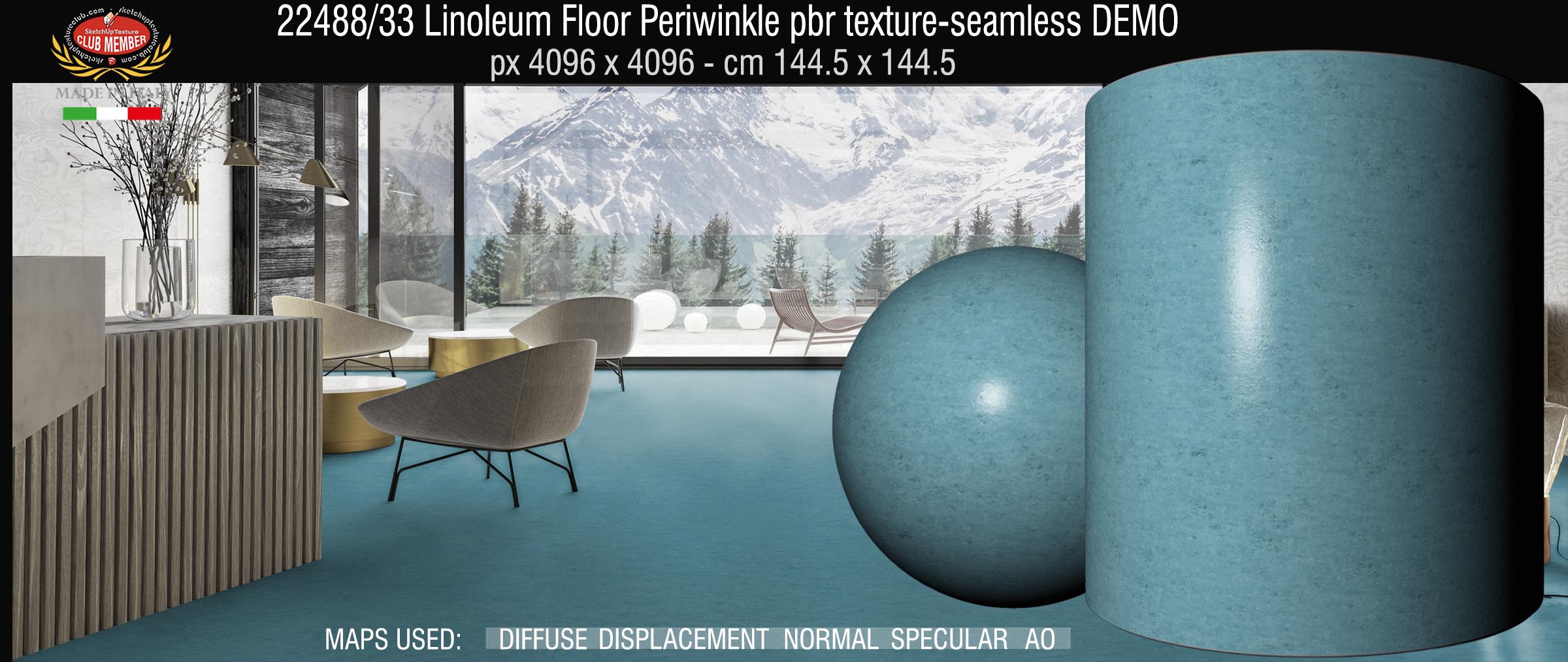 22488_33 Linoleum Floor Periwinkle pbr texture-seamless DEMO