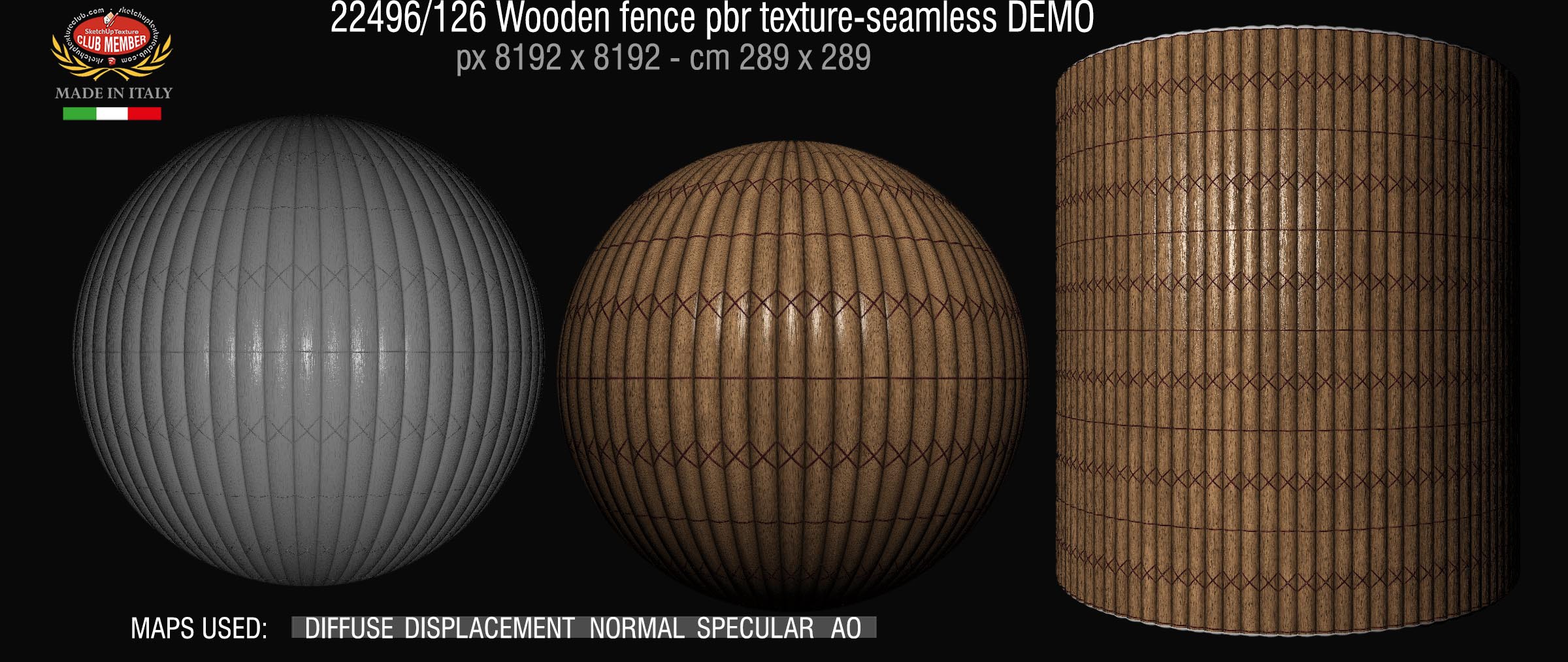 22496-126 Wooden fence pbr texture-seamless DEMO