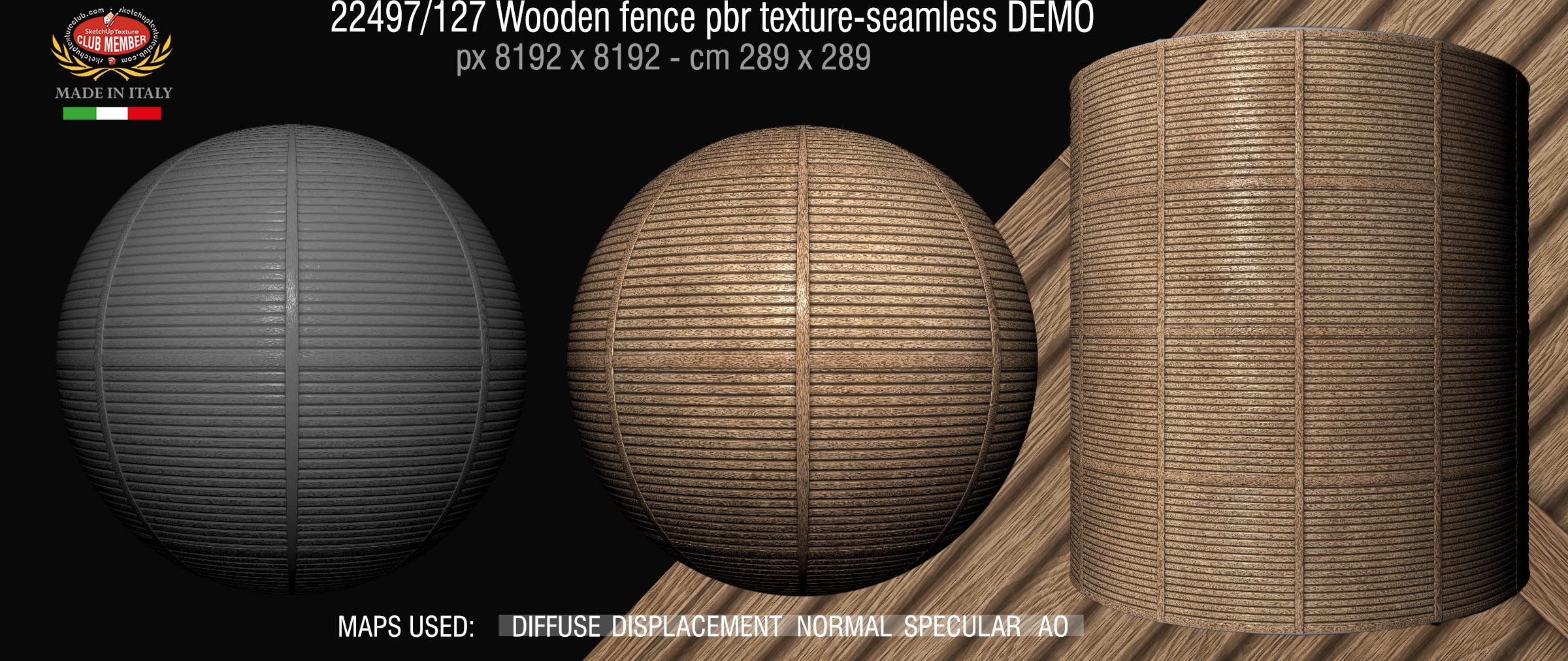 22497-127 Wooden fence pbr texture-seamless DEMO