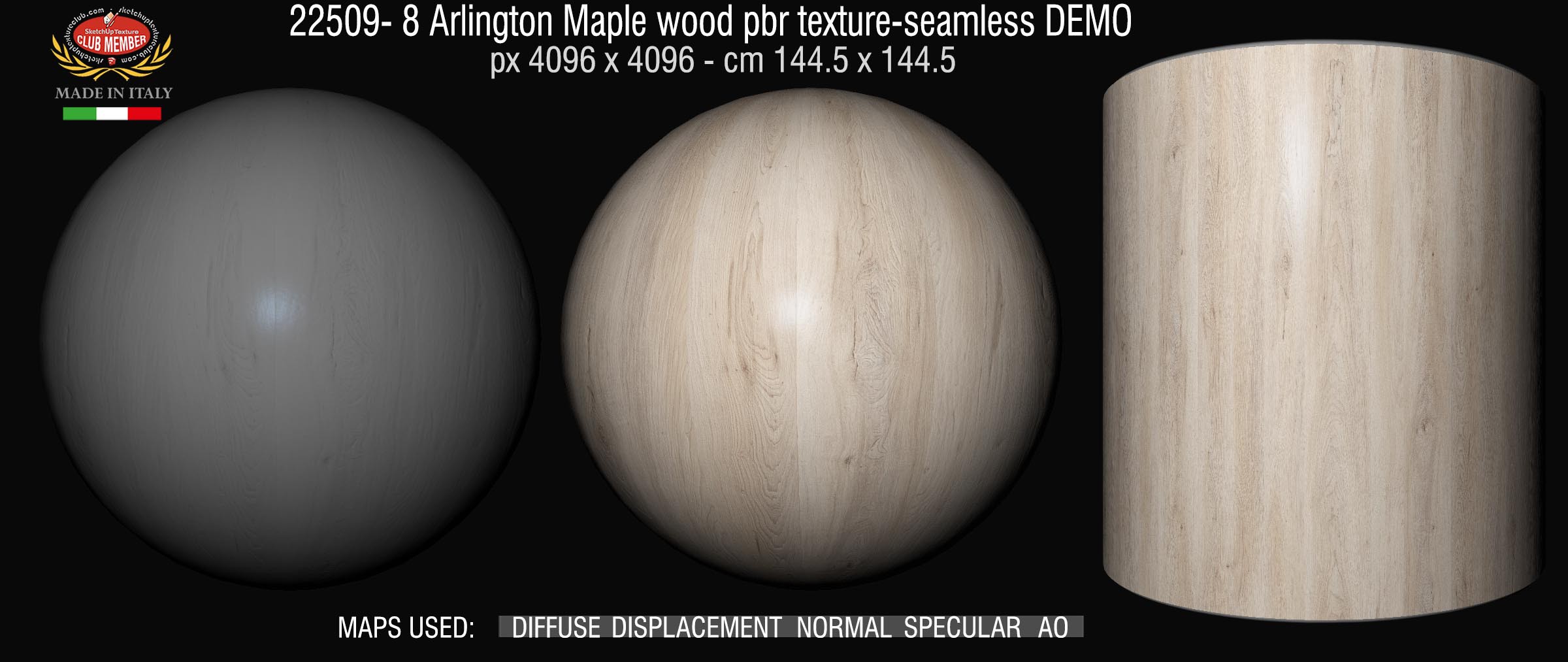 22509-8 Arlington Maple wood pbr texture-seamless DEMO