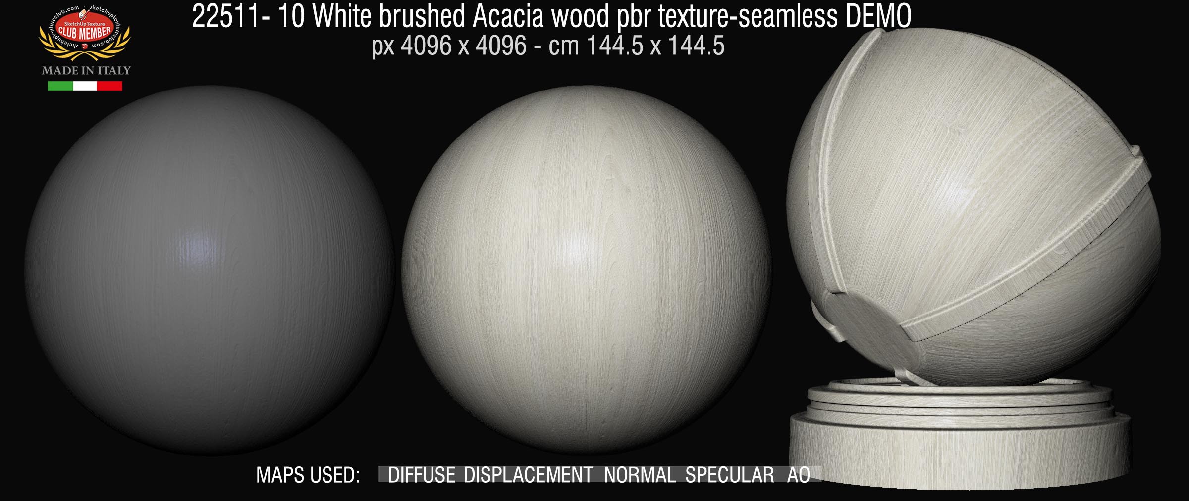 22511-10 White brushed Acacia wood pbr texture-seamless DEMO
