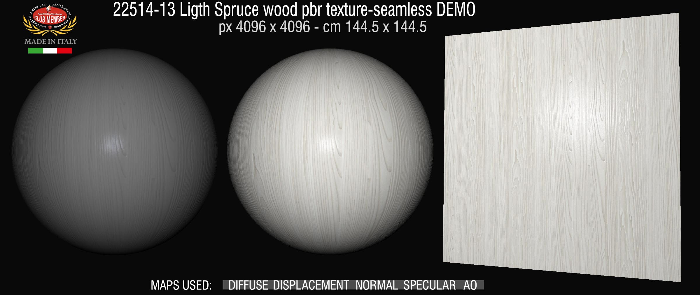 22514-13 Ligth Spruce wood pbr texture-seamless DEMO