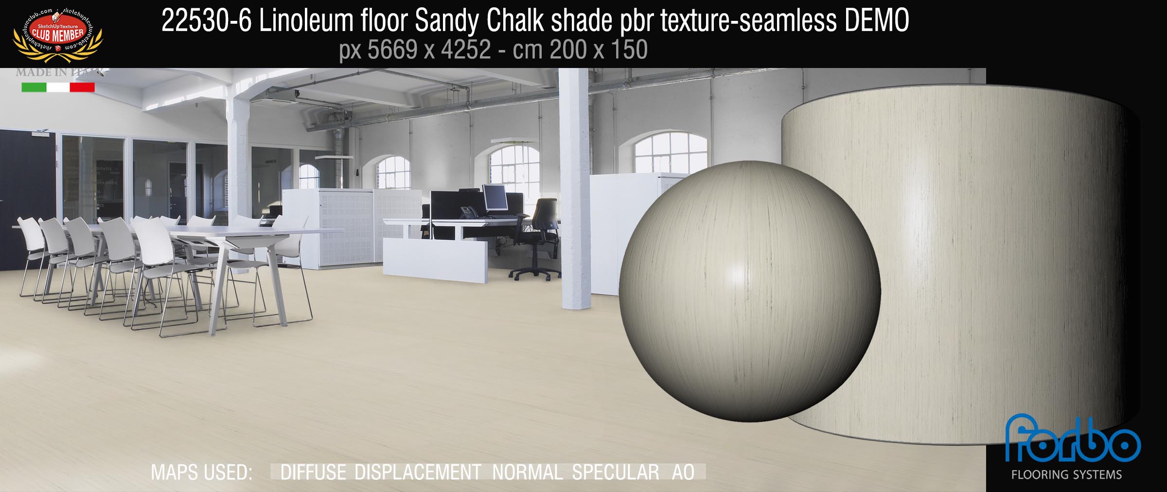 22530-6 Linoleum floor Sandy Chalk shade pbr texture-seamless DEMO