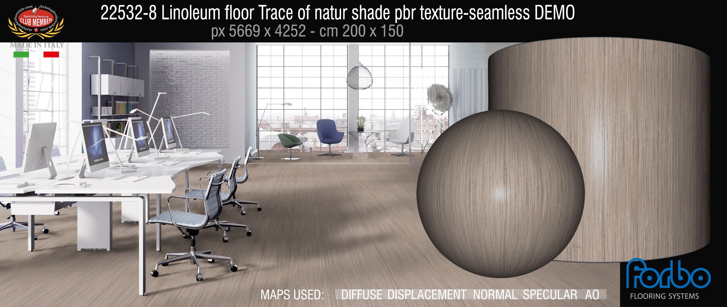 22532-8 Linoleum floor Trace of natur shade pbr texture-seamless DEMO