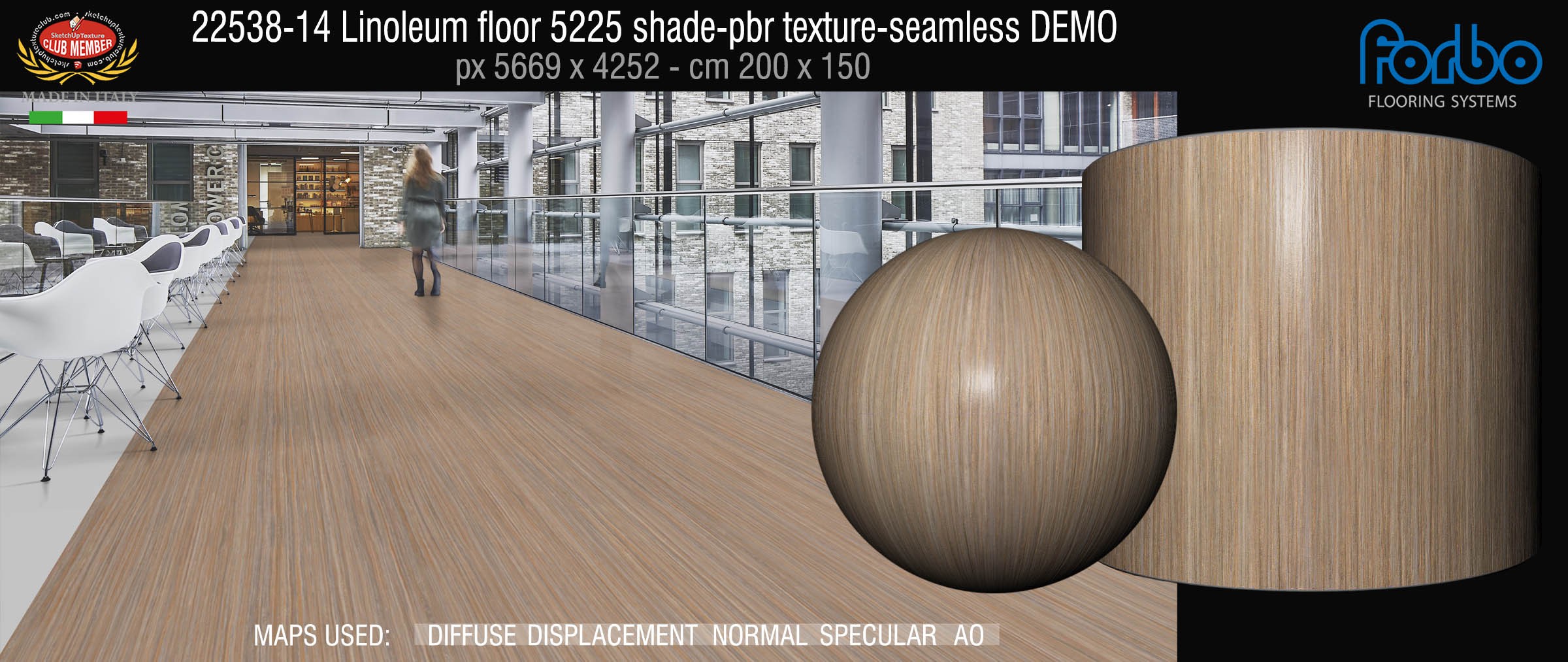 22538-14 Linoleum floor 5225 shade-pbr texture-seamless DEMO