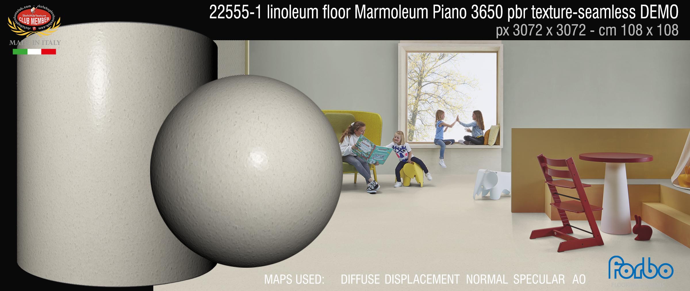 22555-1 linoleum floor Marmoleum Piano 3650 pbr texture-seamless DEMO