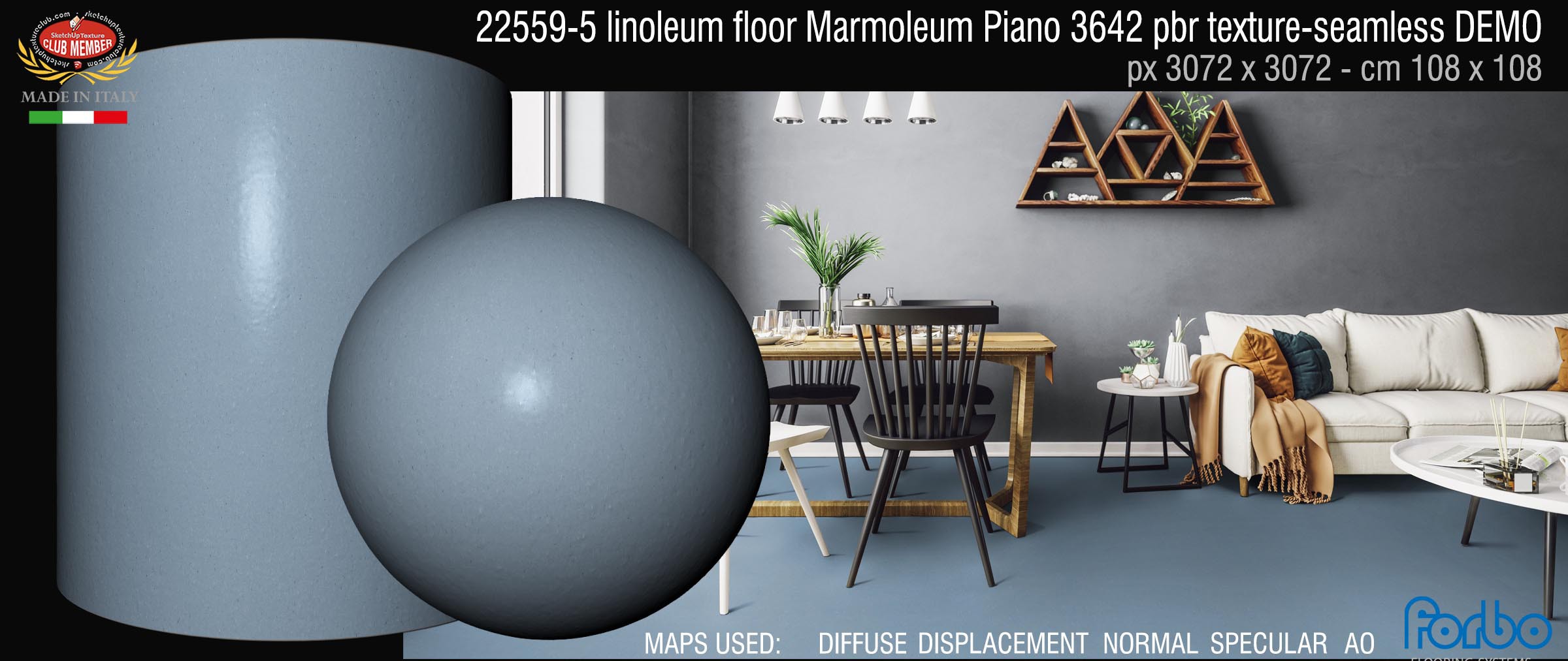 22559-5 linoleum floor Marmoleum Piano 3642 pbr texture-seamless DEMO