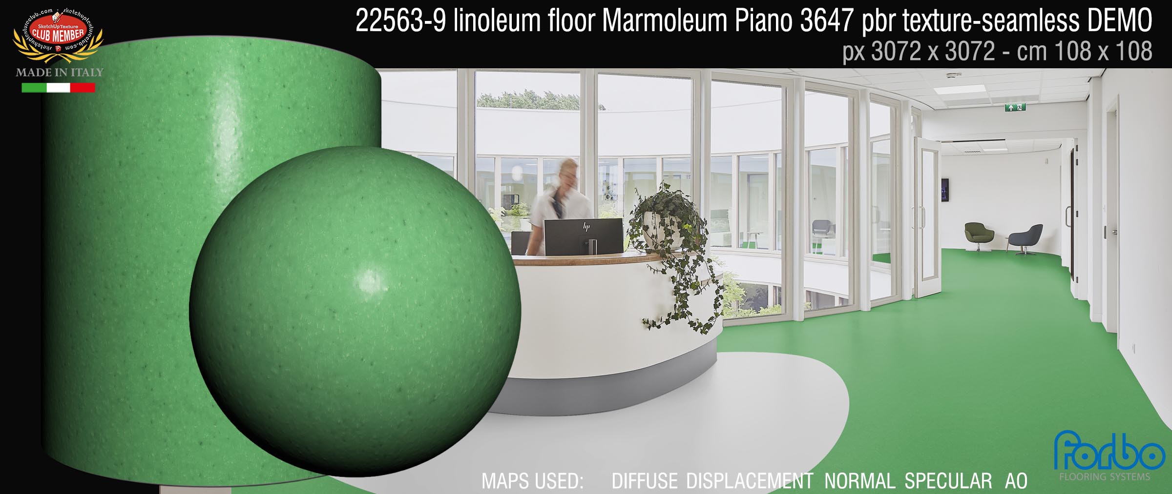 22563-9 linoleum floor Marmoleum Piano 3647 pbr texture-seamless DEMO