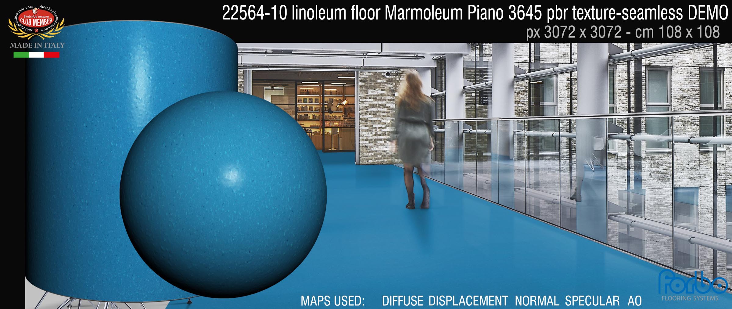 22564-10 linoleum floor Marmoleum Piano 3645 pbr texture-seamless DEMO