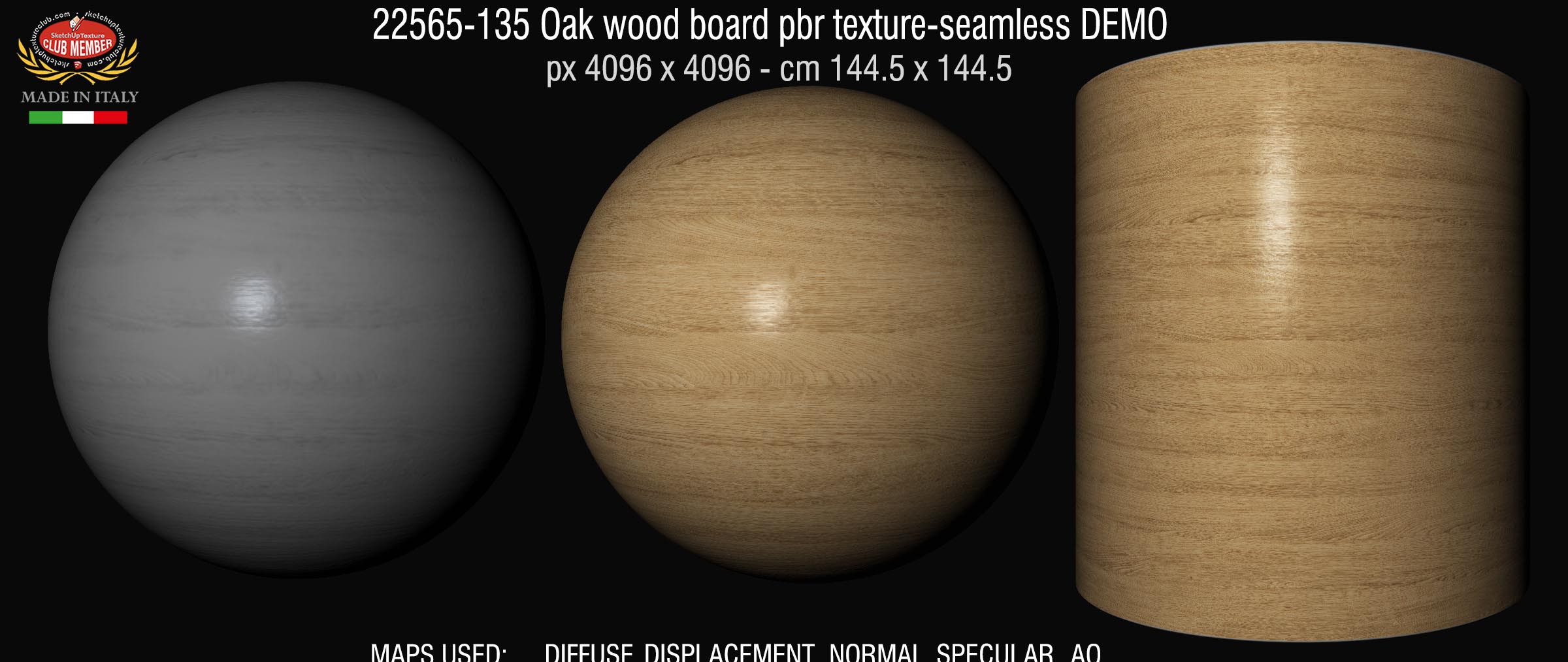 22565-135 Oak wood board pbr texture-seamless DEMO