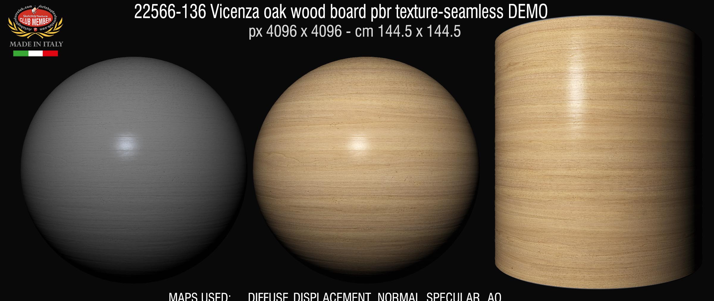 22566-136 Vicenza oak wood board pbr texture-seamless DEMO