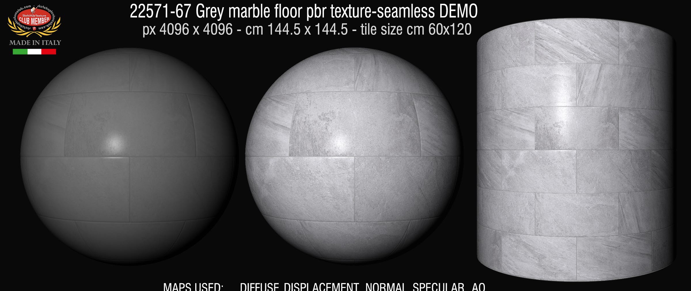 22571-67 Grey marble floor pbr texture-seamless DEMO