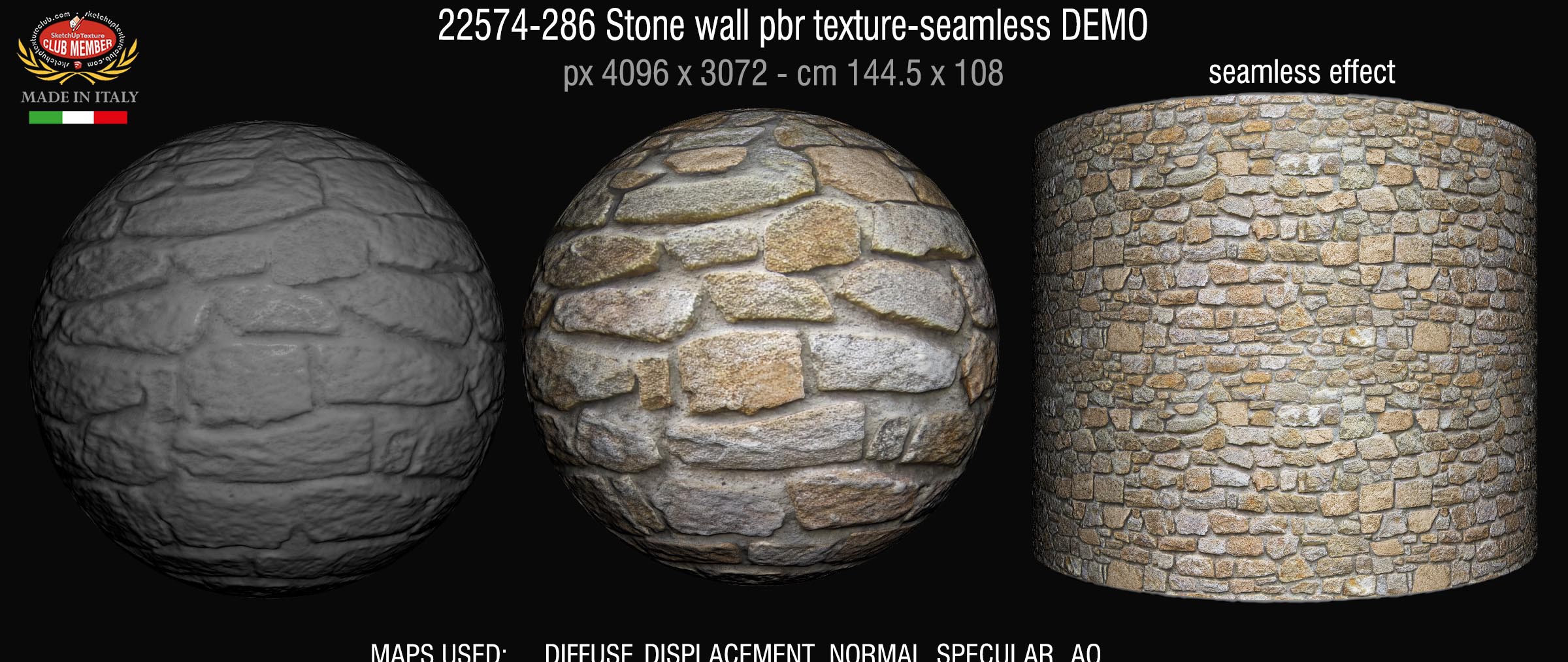 22574-286 Stone wall pbr texture-seamless DEMO