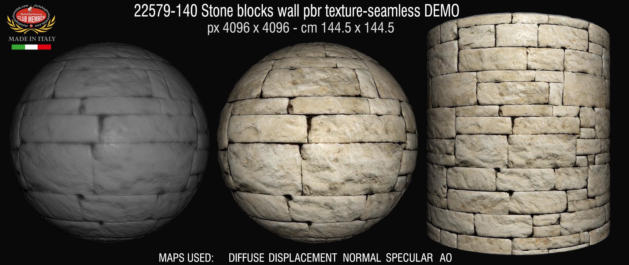 22579-140 Stone blocks wall pbr texture-seamless DEMO