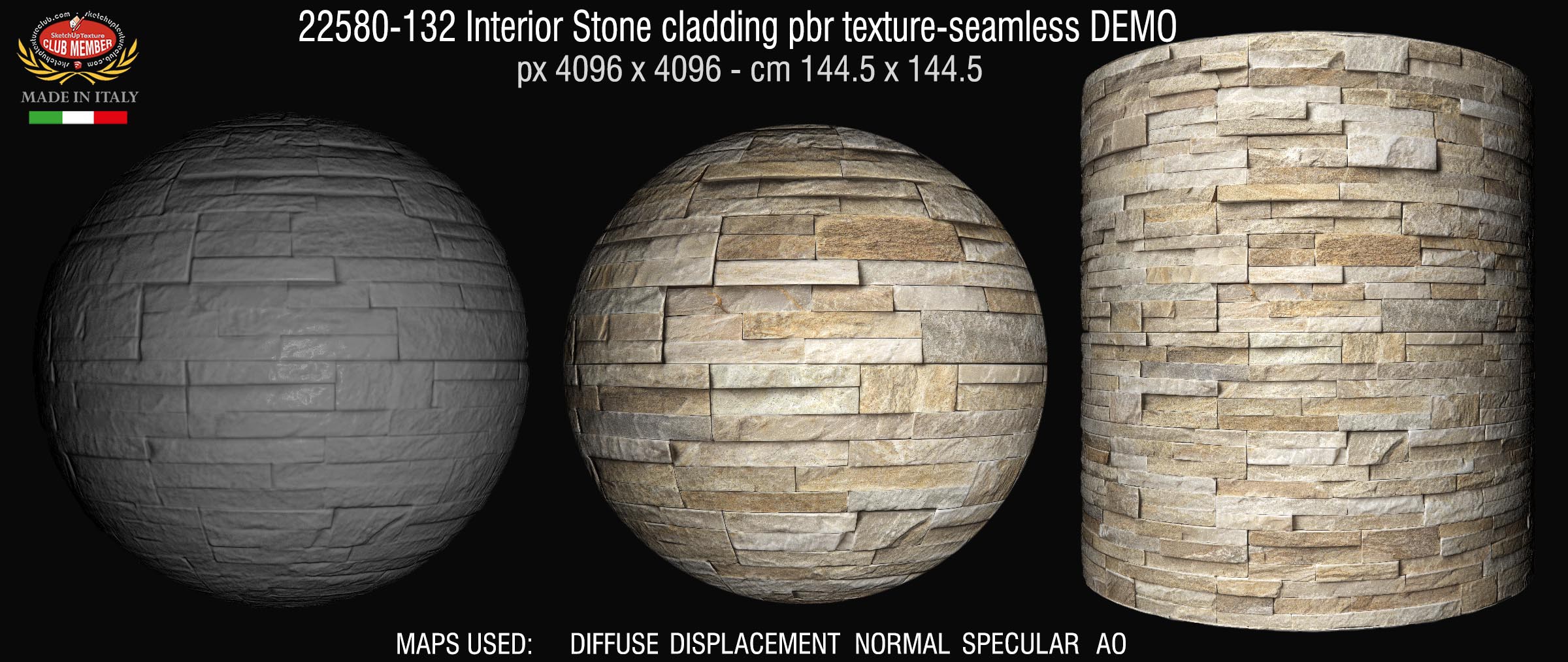 22580-132 Interior Stone cladding pbr texture-seamless DEMO