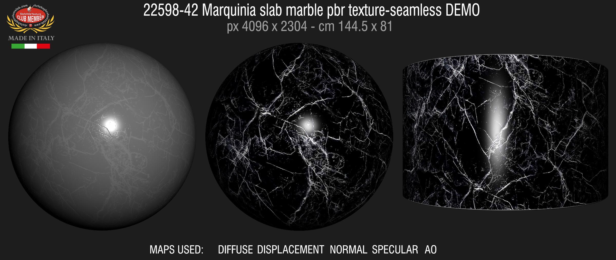 22598-42 Marquinia slab marble pbr texture-seamless DEMO
