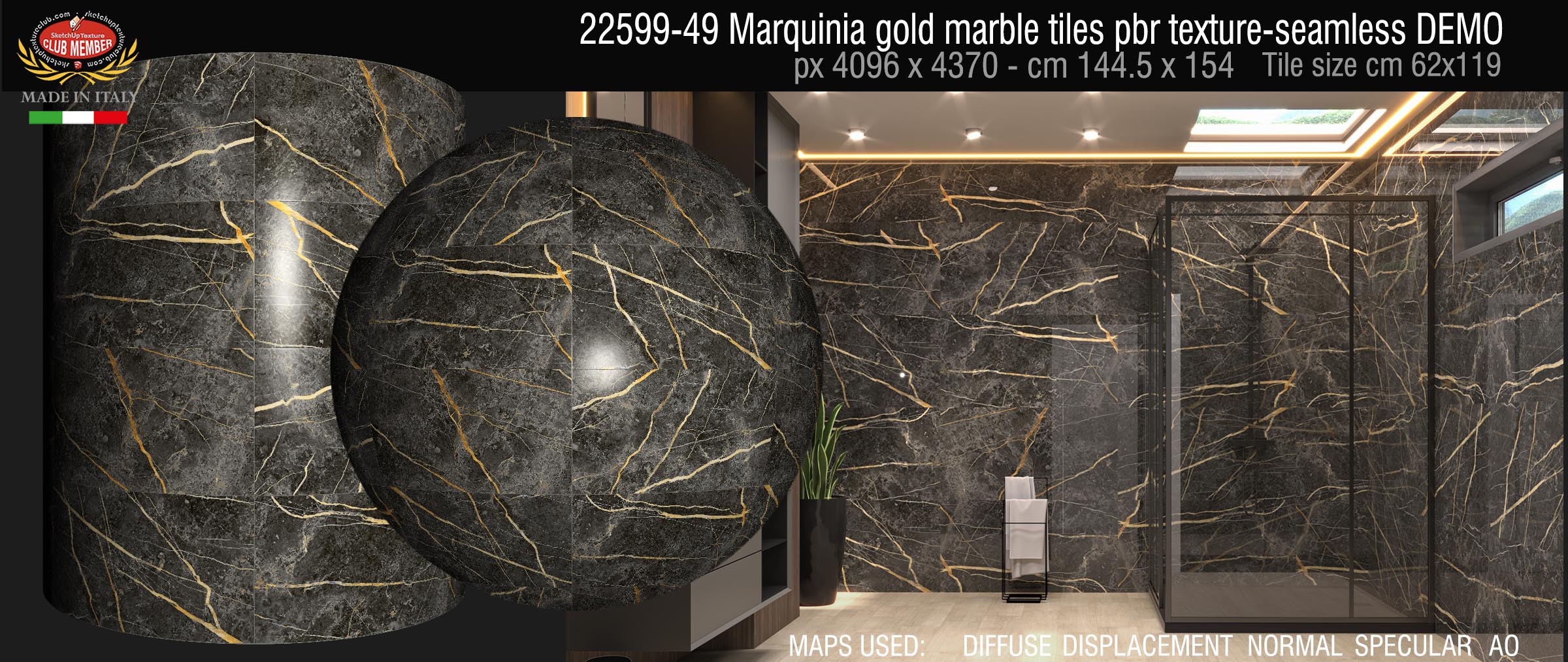 22599-49 Marquinia gold marble tiles pbr texture-seamless DEMO