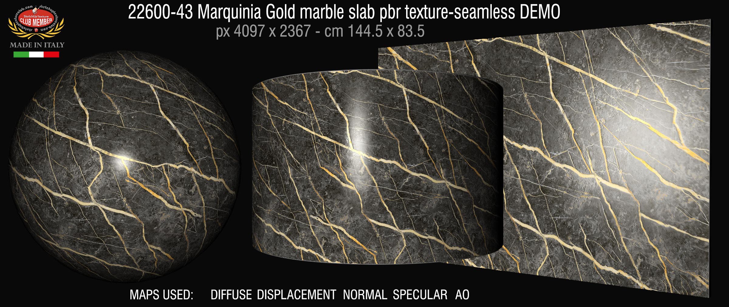 22600-43 Marquinia Gold marble slab pbr texture-seamless DEMO