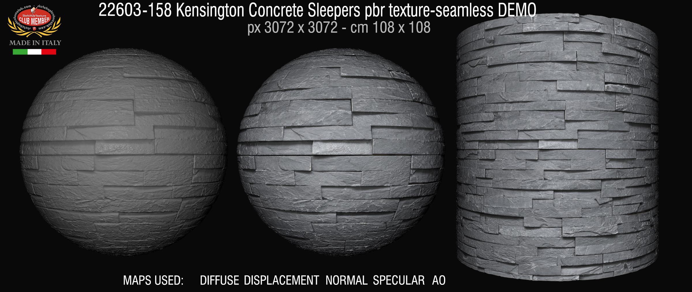 22603-158 Kensington Concrete Sleepers pbr texture-seamless DEMO
