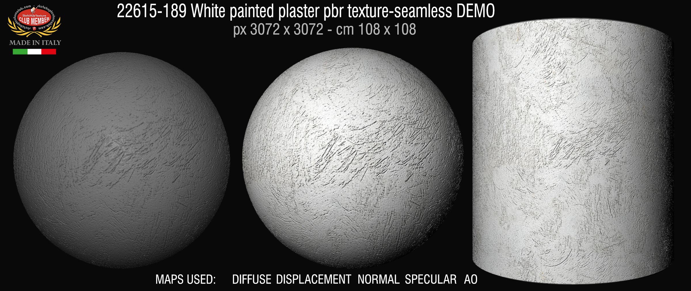 22615-189 White painted plaster pbr texture-seamless DEMO