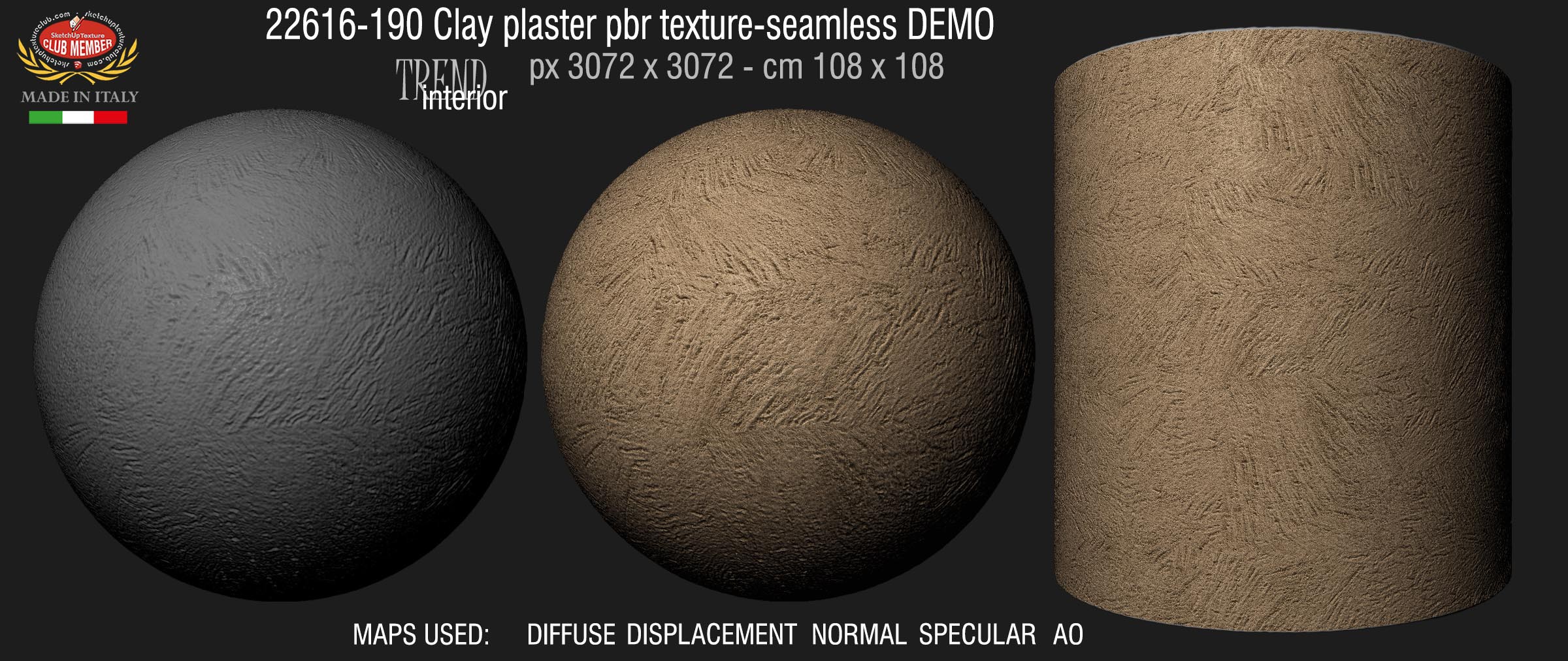 22616-190 Clay plaster pbr texture-seamless DEMO