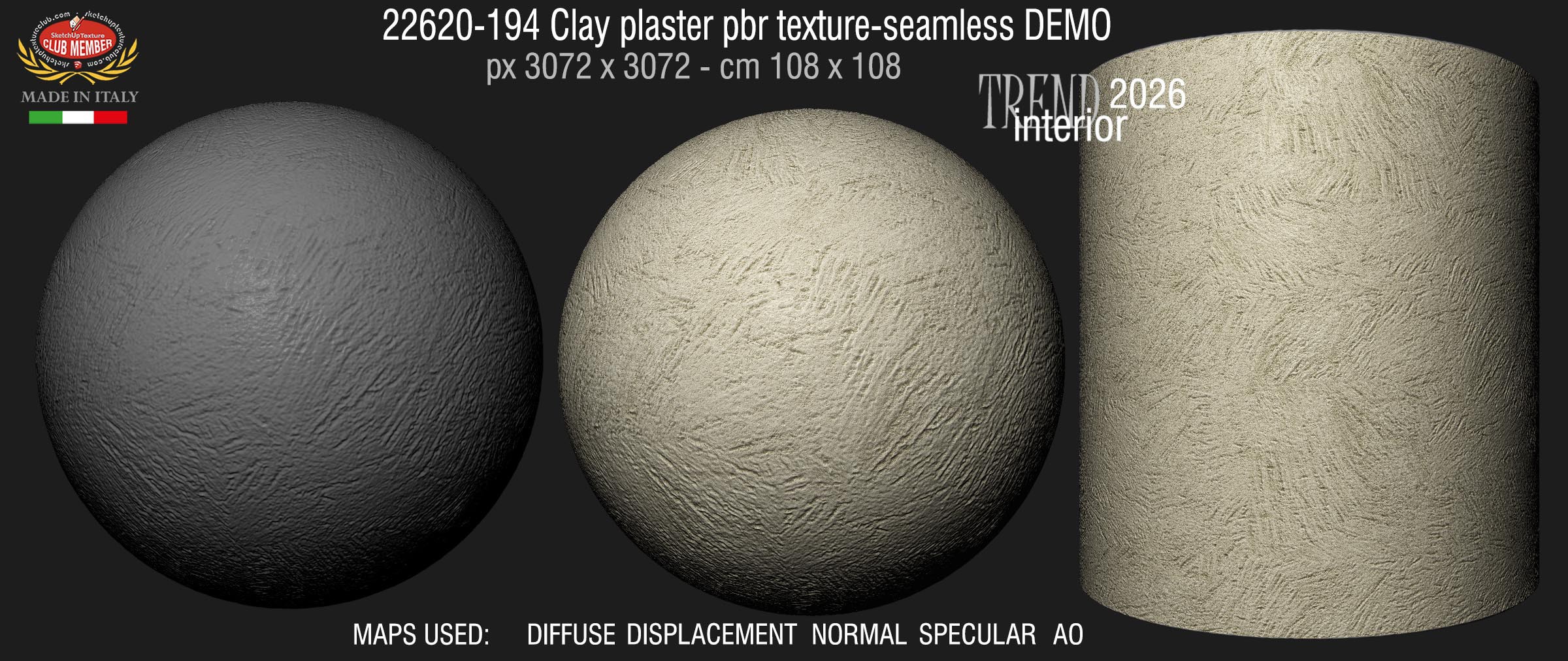 22620-194 Clay plaster pbr texture-seamless DEMO