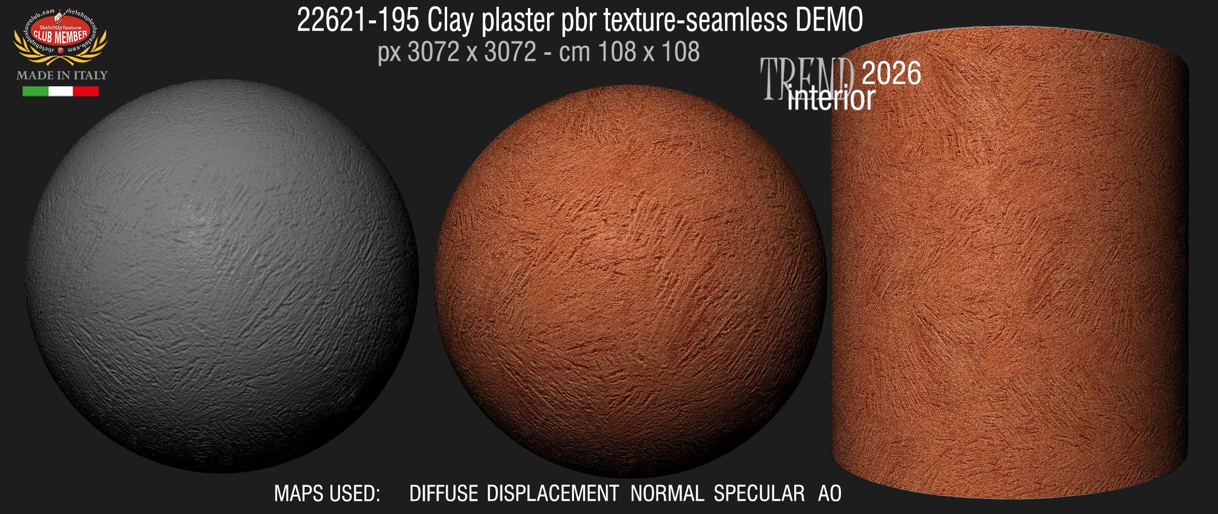 22621-195 Clay plaster pbr texture-seamless DEMO