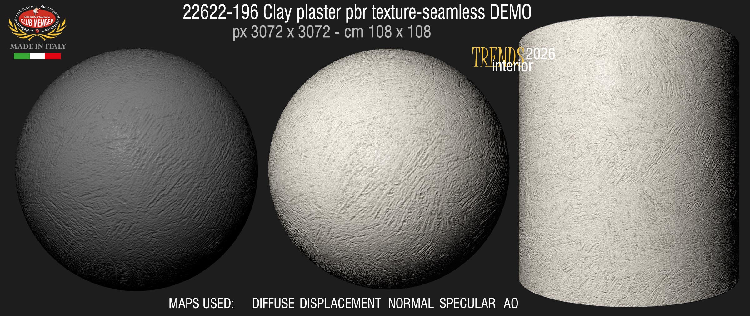 22622-196 Clay plaster pbr texture-seamless DEMO