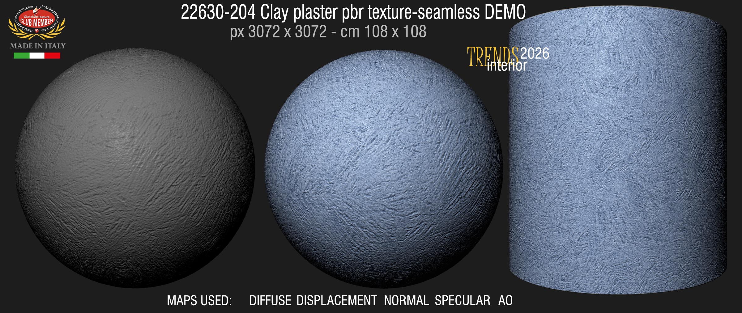 22630-204 Clay plaster pbr texture-seamless DEMO