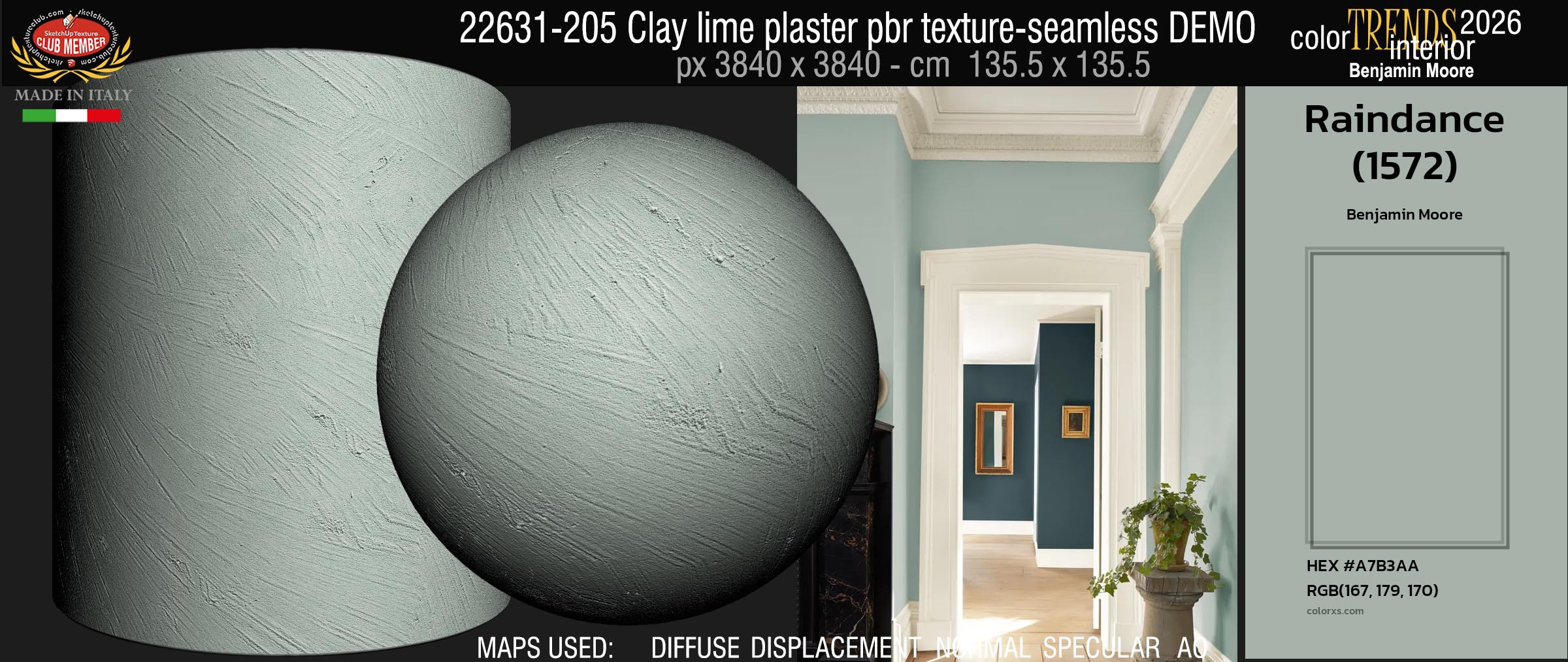 22631-205 Clay lime plaster pbr texture-seamless DEMO
