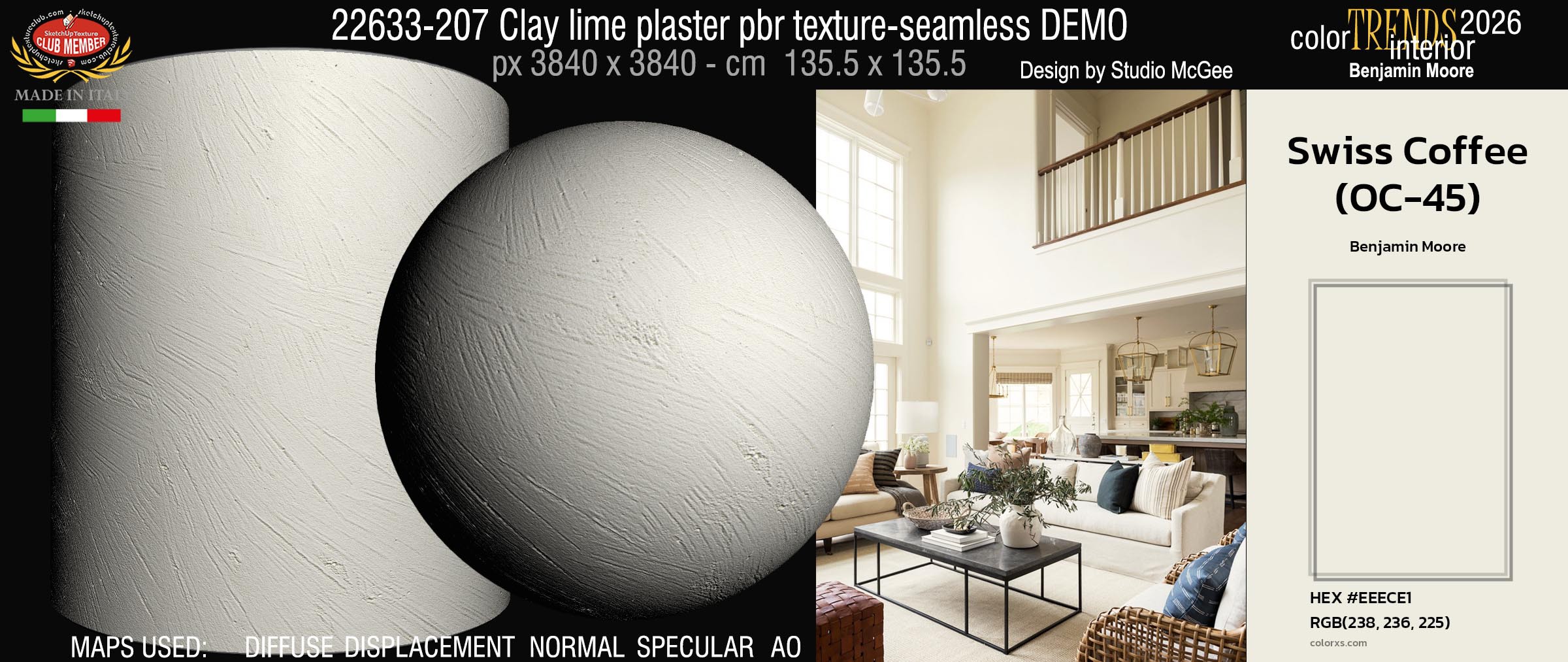 22633-207 Clay lime plaster pbr texture-seamless DEMO