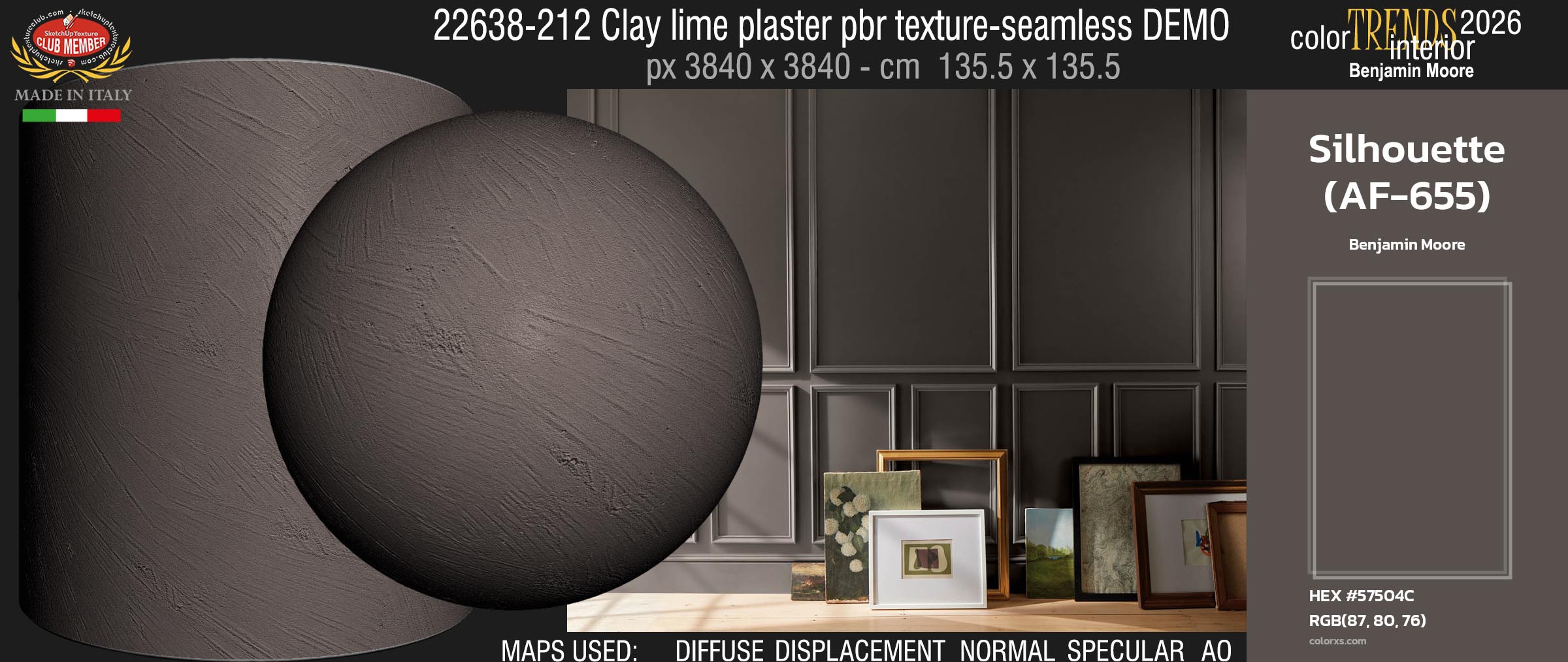 22638-212 Clay lime plaster pbr texture-seamless DEMO