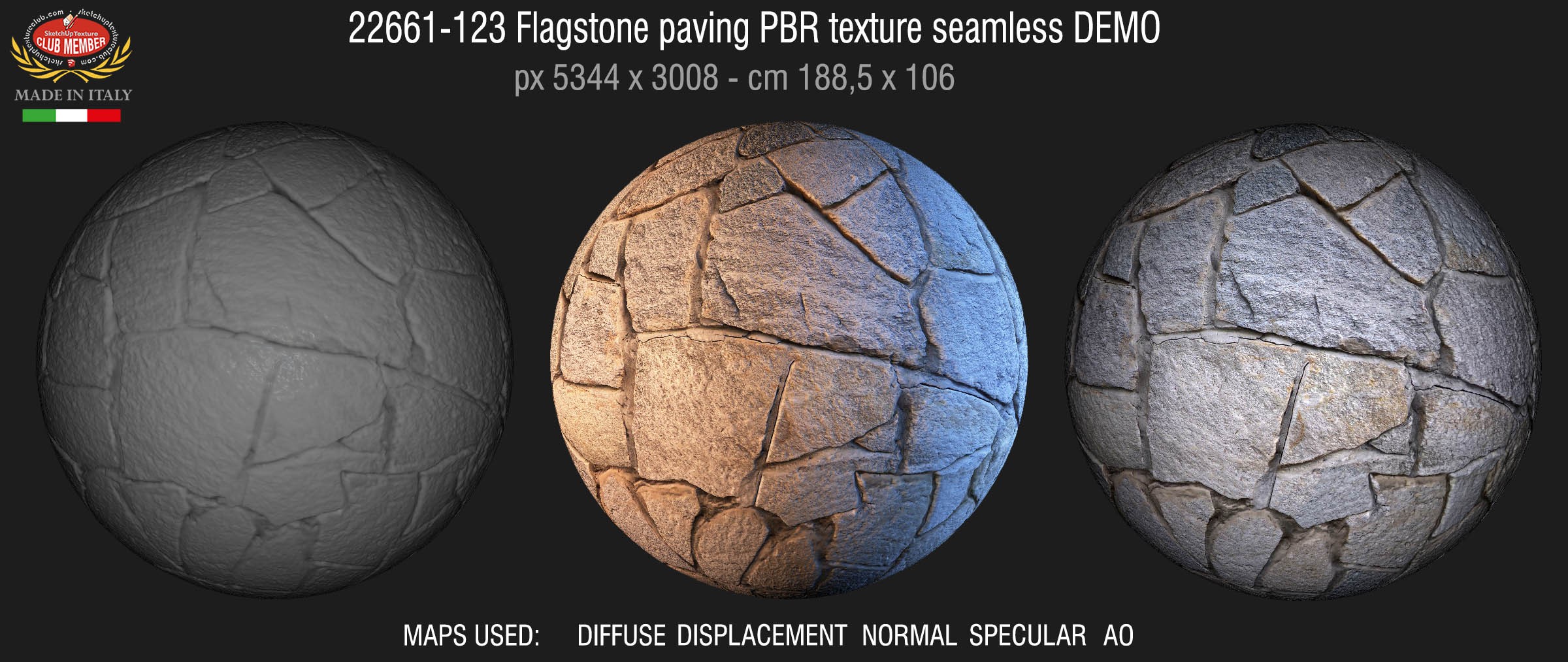 22661-123 Flagstone paving PBR texture-seamless demo