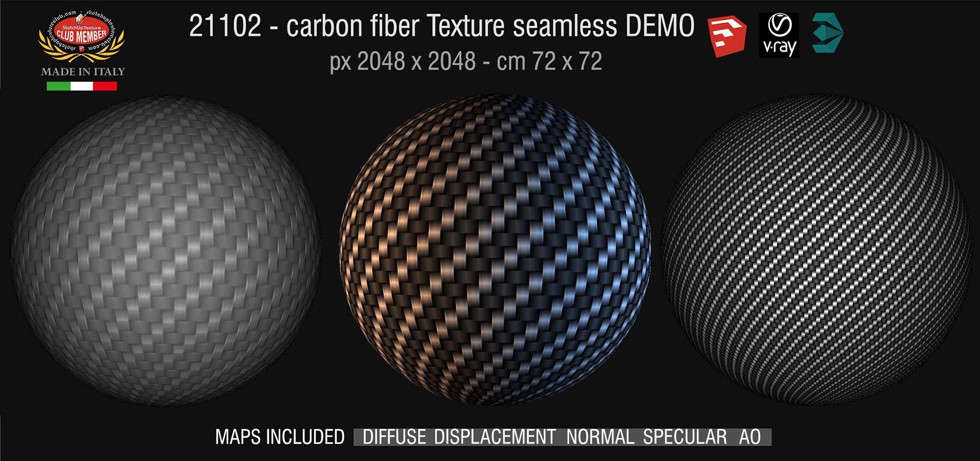 21102 Carbon fiber PBR texture seamless DEMO
