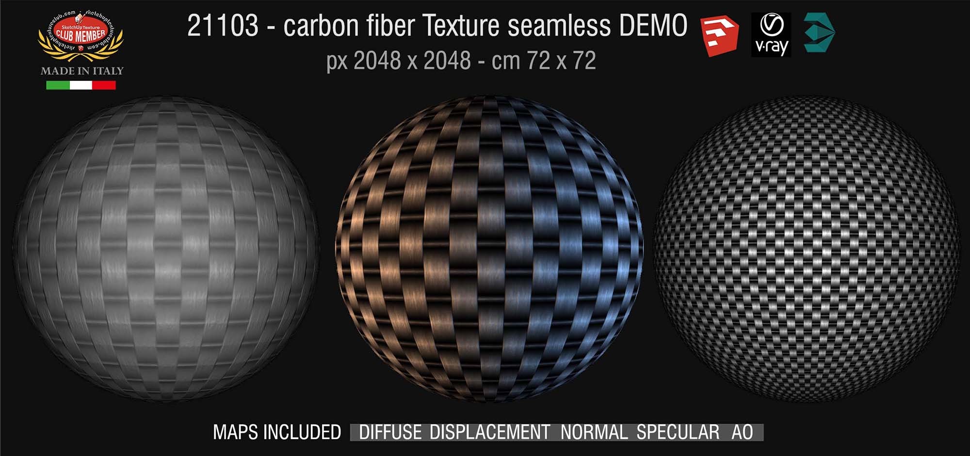 21103 Carbon fiber PBR texture seamless DEMO