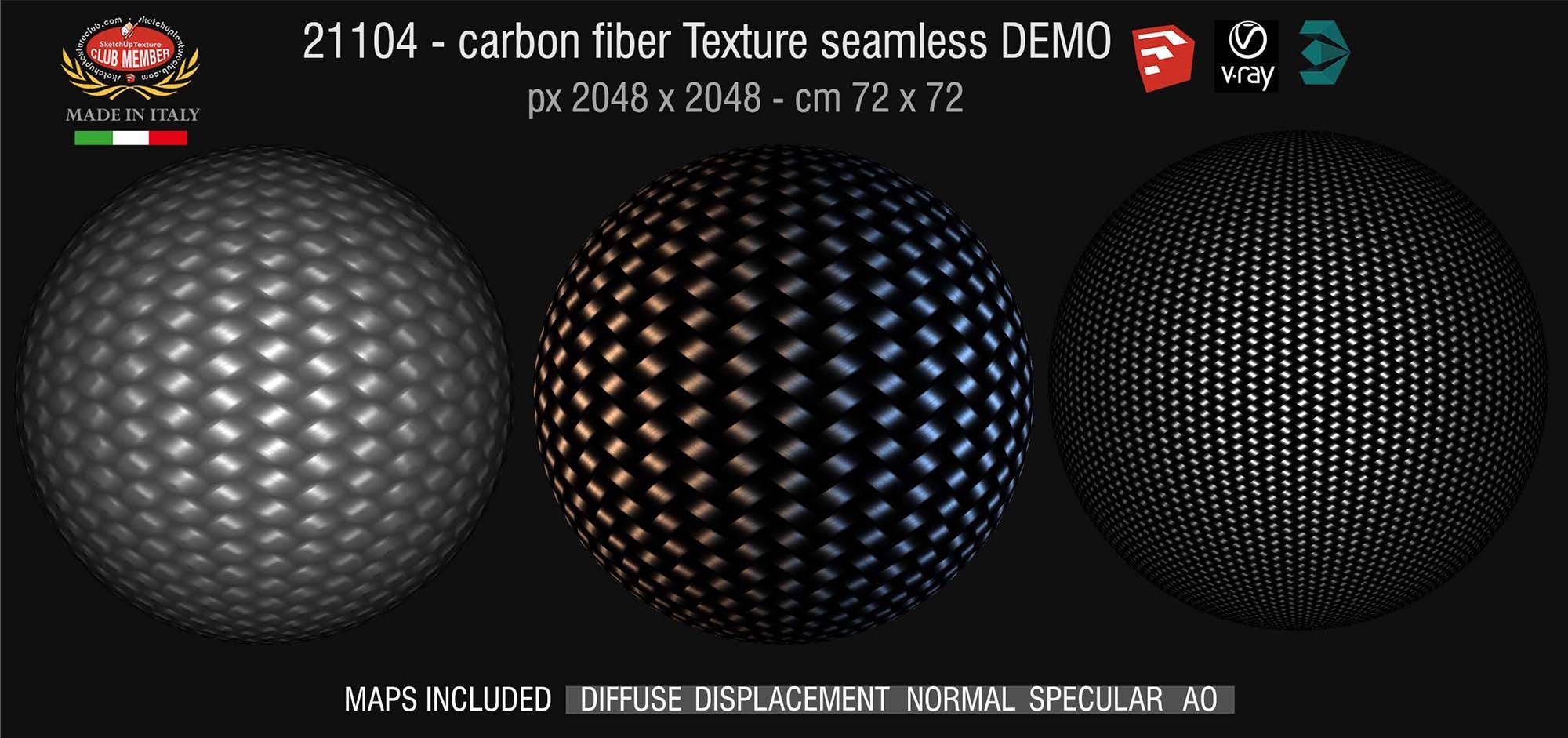 21104 Carbon fiber PBR texture seamles DEMO