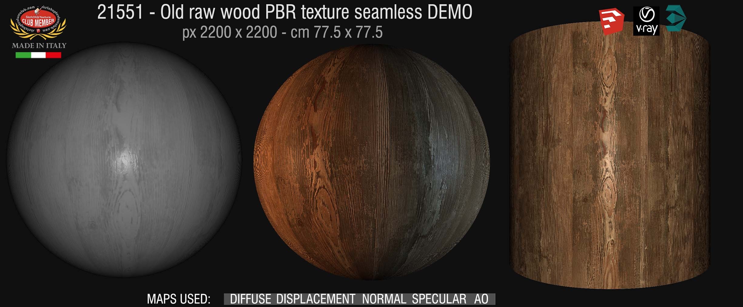 21551 Old raw wood texture seamless DEMO