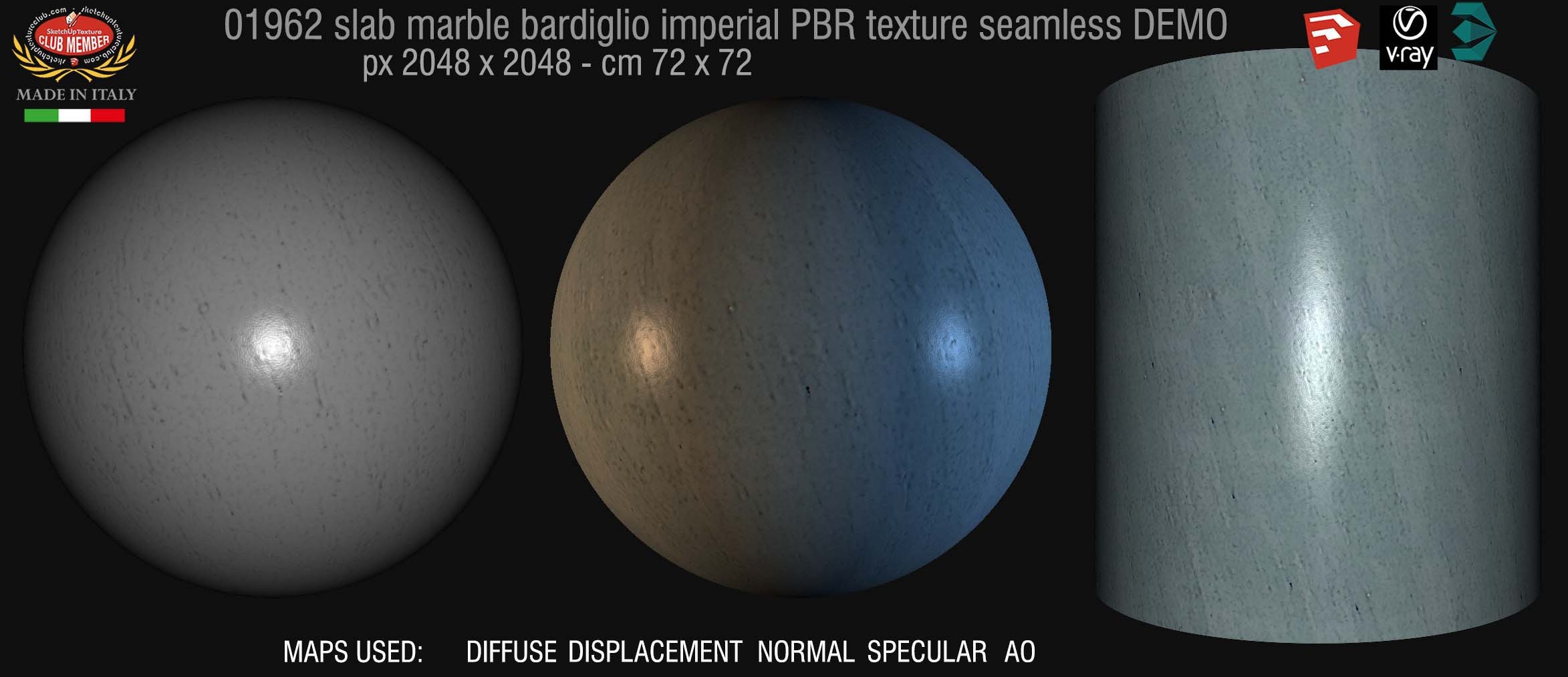 01962 slab marble bardiglio imperial texture seamless DEMO