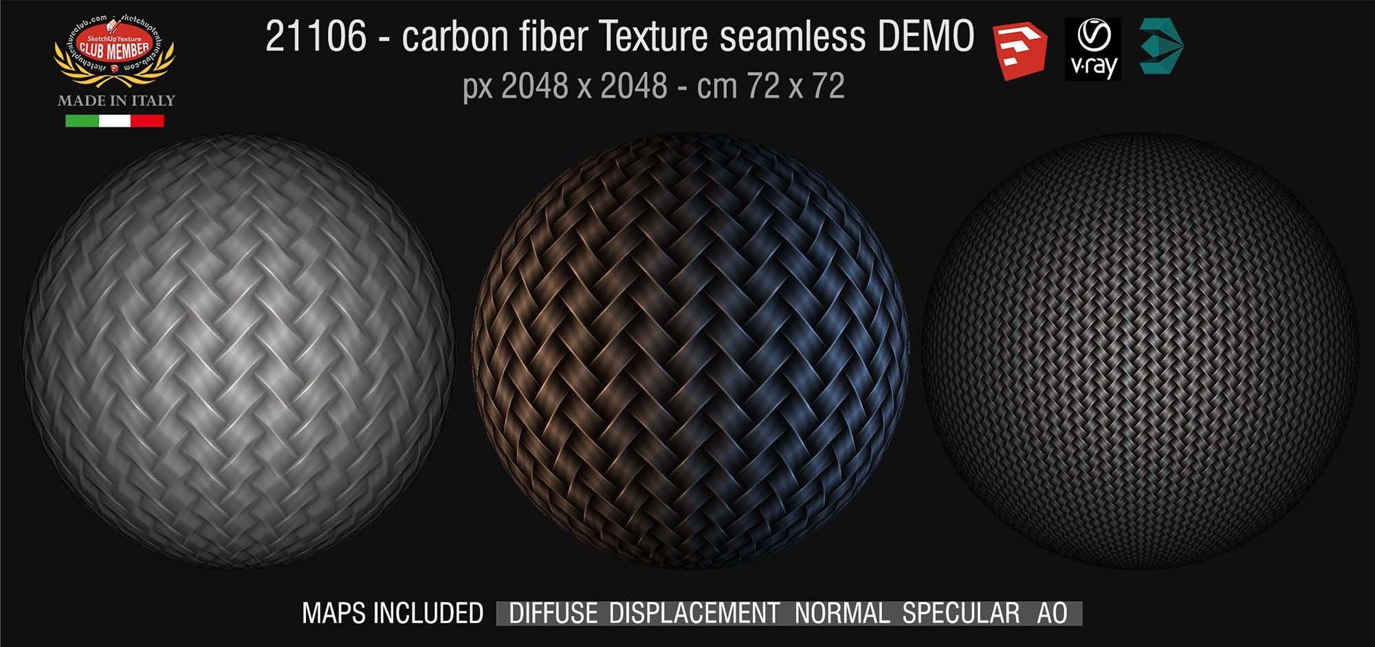 21106 Carbon fiber PBR texture seamless DEMO