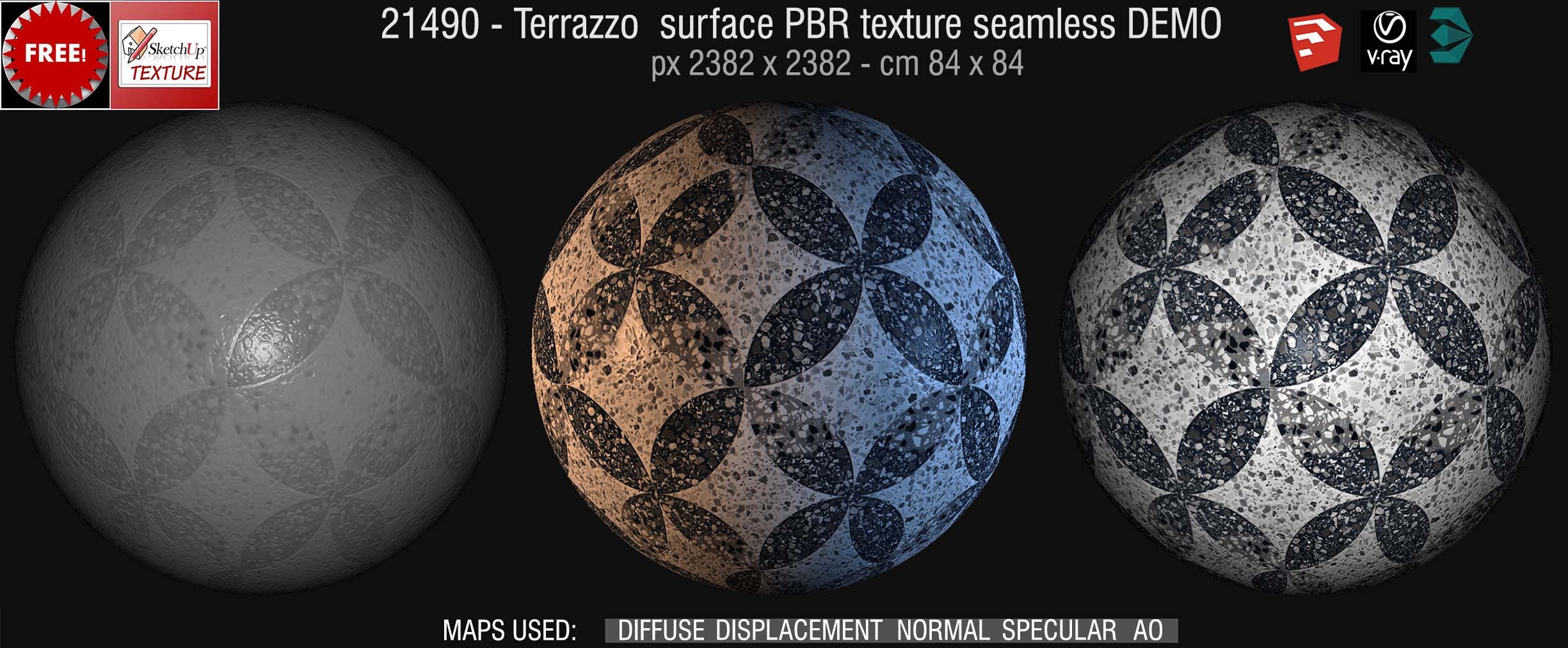 21490 Terrazzo surface texture seamless DEMO