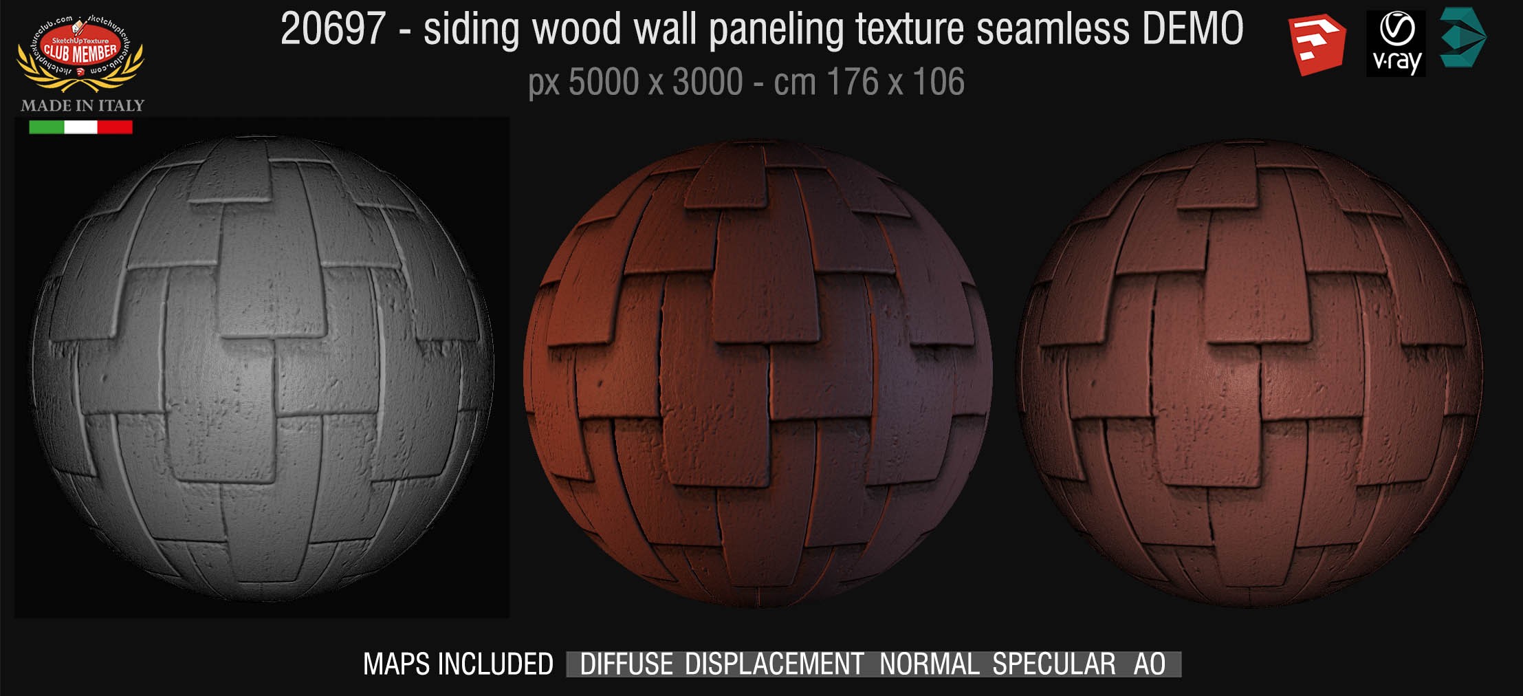 20697 Siding wood wall paneling texture DEMO
