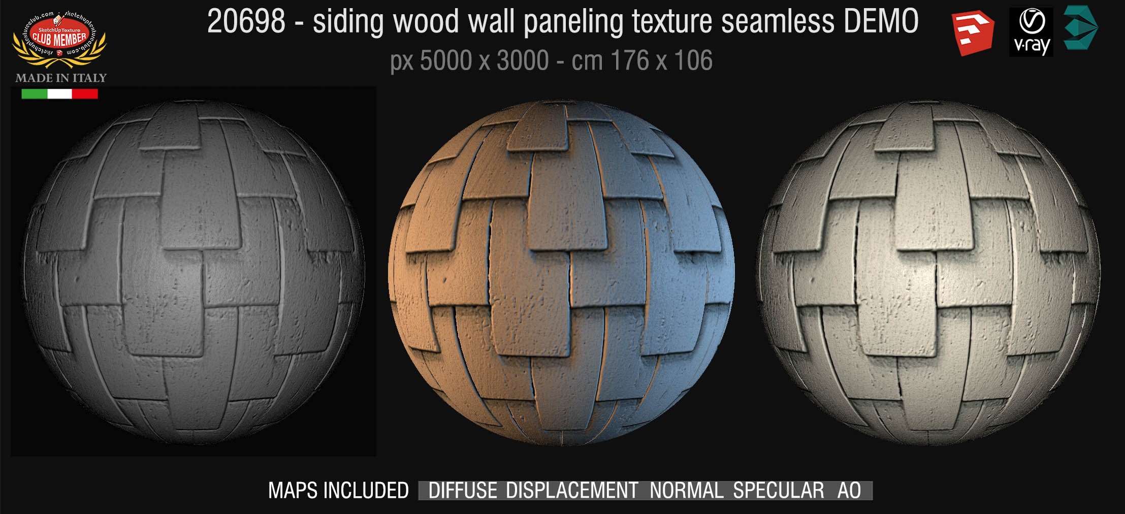 20698 Siding wood wall paneling texture DEMO