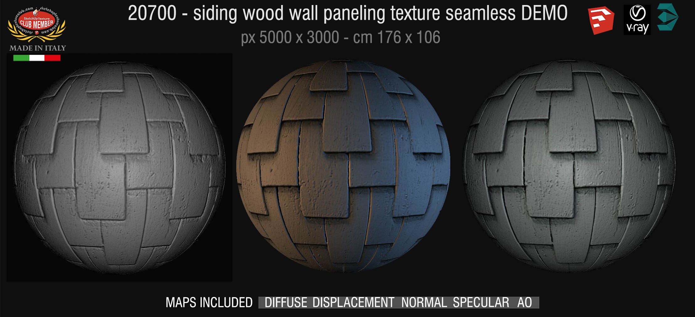 20700 Siding wood wall paneling texture DEMO