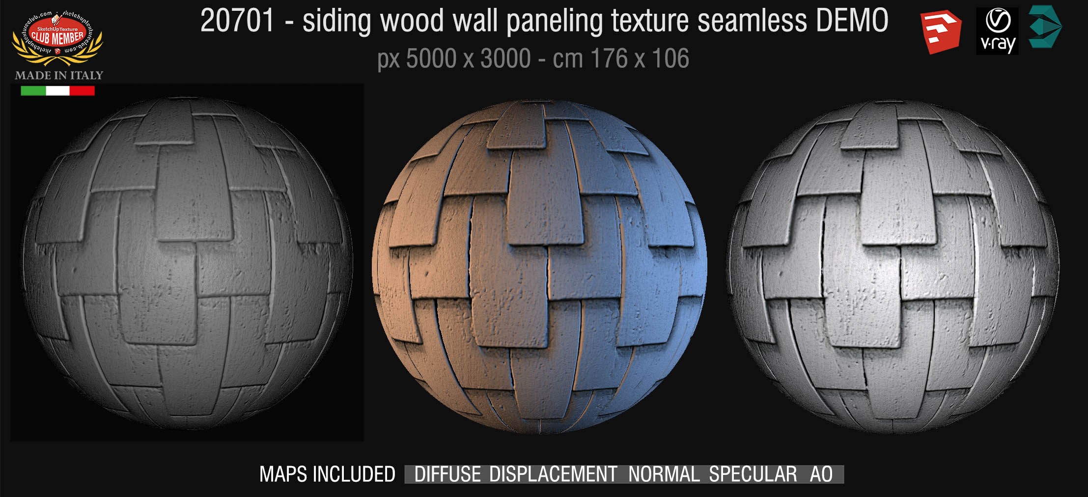 20701  Siding wood wall paneling texture DEMO