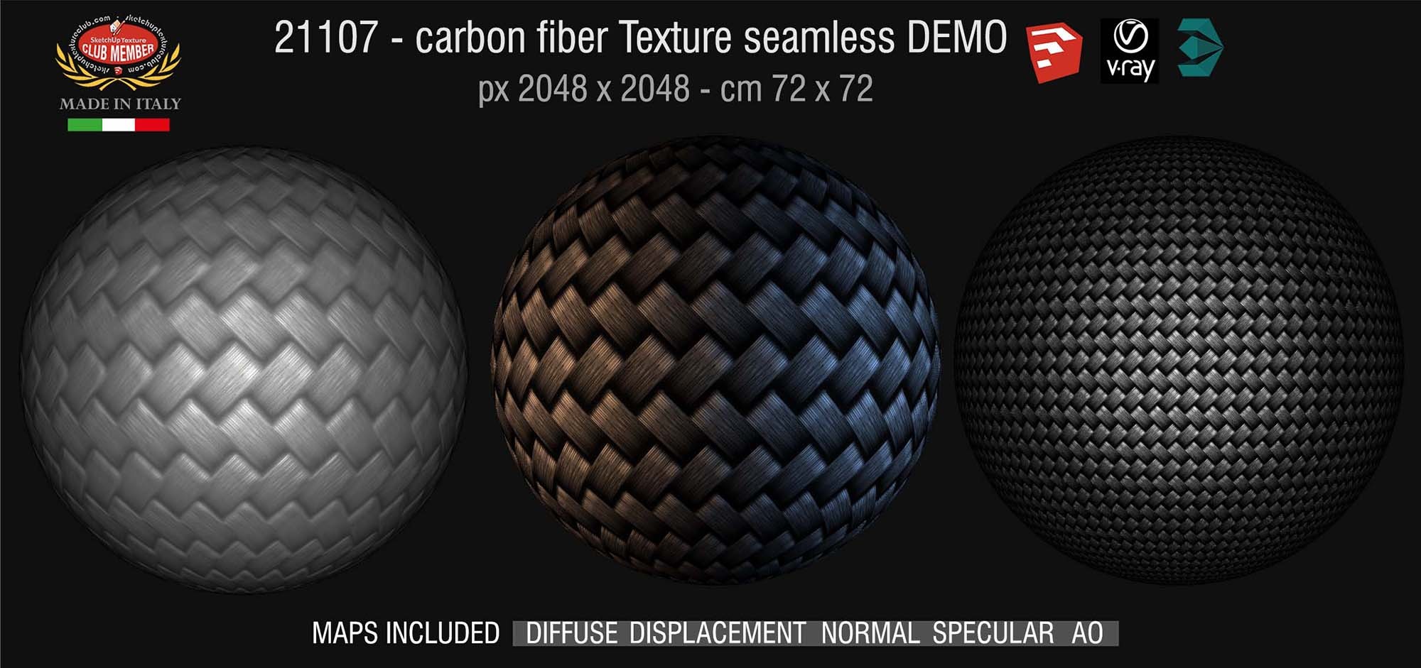 21107 Carbon fiber PBR texture seamless DEMO